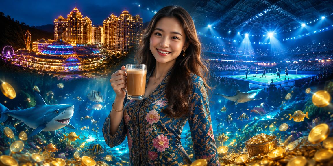 Malaysian user playing online games responsibly at Genting Highlands